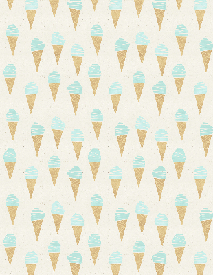 Rolgordijn verduisterend IJs in een hoorntje