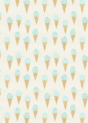 Rolgordijn verduisterend IJs in een hoorntje