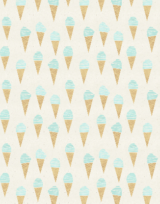 Rolgordijn verduisterend IJs in een hoorntje