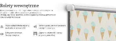 Rolgordijn verduisterend IJs in een hoorntje