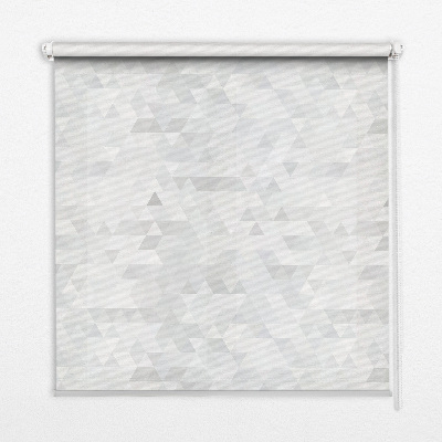 Rolgordijn voor het raam Grijs driehoekpatroon