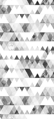 Rolgordijn voor het raam Grijs driehoekpatroon