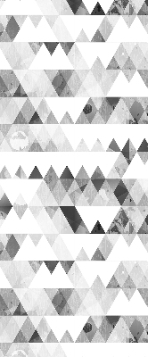 Rolgordijn voor het raam Grijs driehoekpatroon