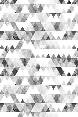 Rolgordijn voor het raam Grijs driehoekpatroon