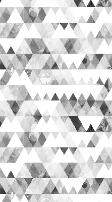 Rolgordijn voor het raam Grijs driehoekpatroon