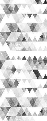 Rolgordijn voor het raam Grijs driehoekpatroon