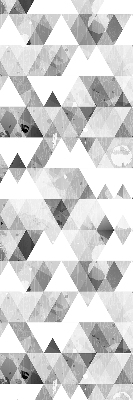 Rolgordijn voor het raam Grijs driehoekpatroon