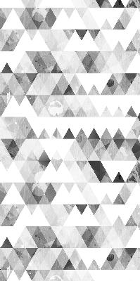 Rolgordijn voor het raam Grijs driehoekpatroon