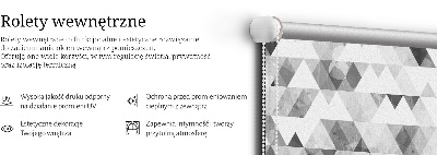 Rolgordijn voor het raam Grijs driehoekpatroon