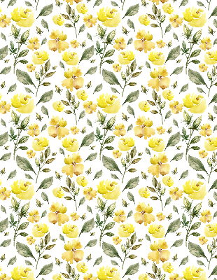 Rolgordijn verduisterend Gele bloemen