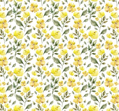 Rolgordijn verduisterend Gele bloemen