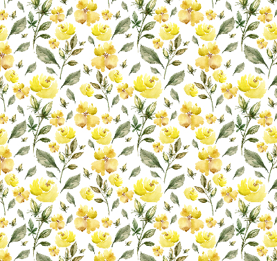 Rolgordijn verduisterend Gele bloemen