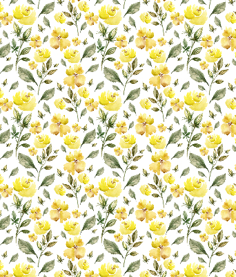 Rolgordijn verduisterend Gele bloemen