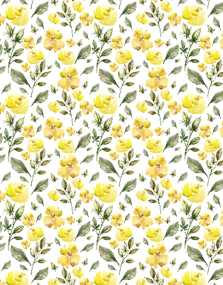 Rolgordijn verduisterend Gele bloemen