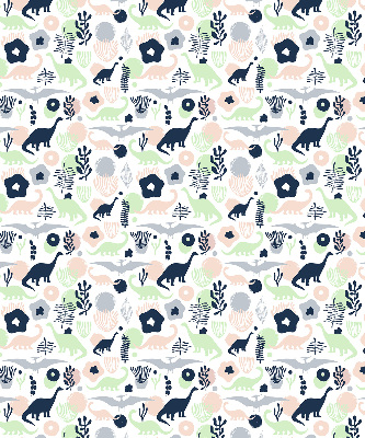 Rolgordijn voor het raam Kleurrijke dinosaurussen