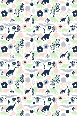 Rolgordijn voor het raam Kleurrijke dinosaurussen