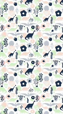 Rolgordijn voor het raam Kleurrijke dinosaurussen