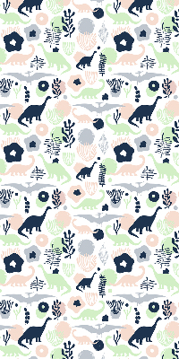 Rolgordijn voor het raam Kleurrijke dinosaurussen