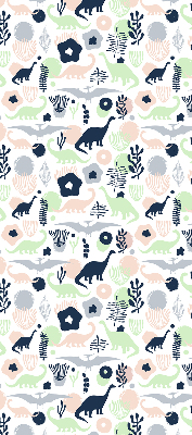 Rolgordijn voor het raam Kleurrijke dinosaurussen