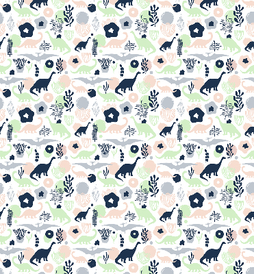 Rolgordijn voor het raam Kleurrijke dinosaurussen