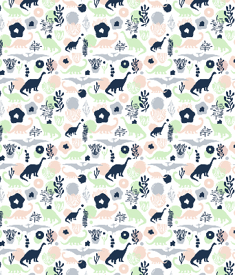 Rolgordijn voor het raam Kleurrijke dinosaurussen