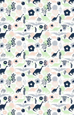 Rolgordijn voor het raam Kleurrijke dinosaurussen