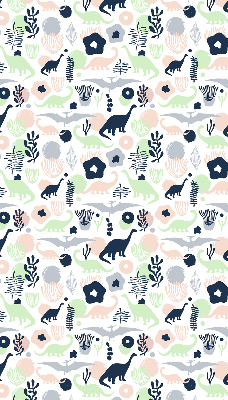 Rolgordijn voor het raam Kleurrijke dinosaurussen