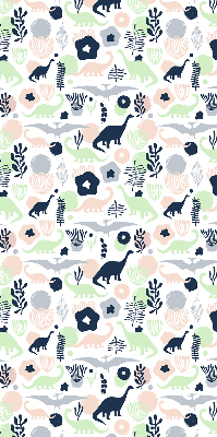 Rolgordijn voor het raam Kleurrijke dinosaurussen