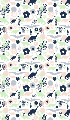 Rolgordijn voor het raam Kleurrijke dinosaurussen