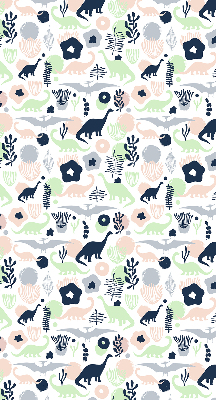 Rolgordijn voor het raam Kleurrijke dinosaurussen