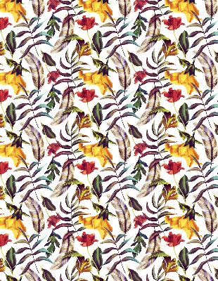 Rolgordijn verduisterend Kleurrijke bloemen