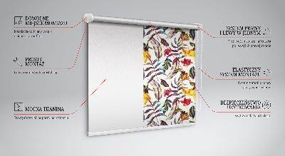 Rolgordijn verduisterend Kleurrijke bloemen