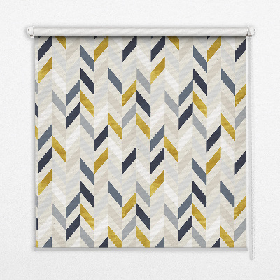 Rolgordijn voor het raam Kleurrijke visgraat