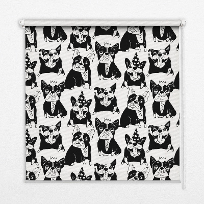 Rolgordijn verduisterend Getekende honden
