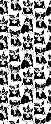 Rolgordijn verduisterend Getekende honden