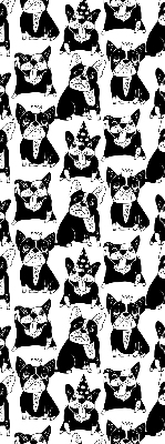 Rolgordijn verduisterend Getekende honden