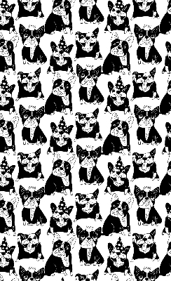 Rolgordijn verduisterend Getekende honden