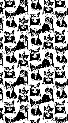 Rolgordijn verduisterend Getekende honden