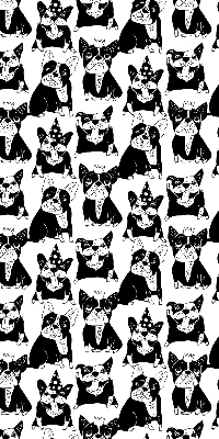 Rolgordijn verduisterend Getekende honden