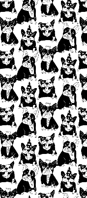 Rolgordijn verduisterend Getekende honden