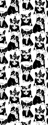 Rolgordijn verduisterend Getekende honden