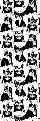 Rolgordijn verduisterend Getekende honden