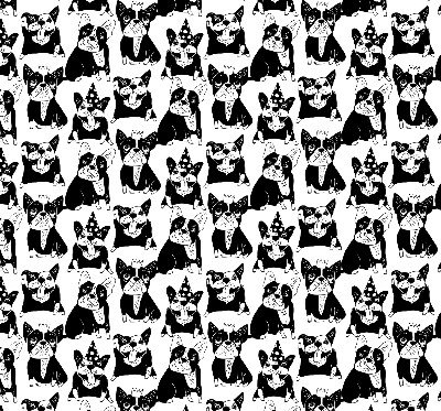 Rolgordijn verduisterend Getekende honden