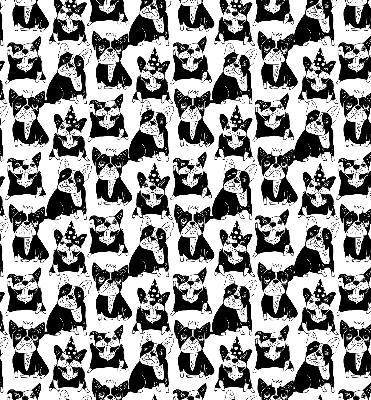 Rolgordijn verduisterend Getekende honden