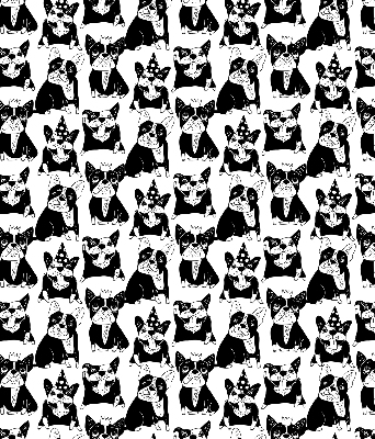 Rolgordijn verduisterend Getekende honden