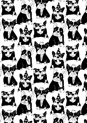 Rolgordijn verduisterend Getekende honden