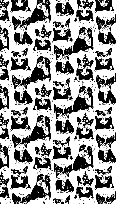 Rolgordijn verduisterend Getekende honden