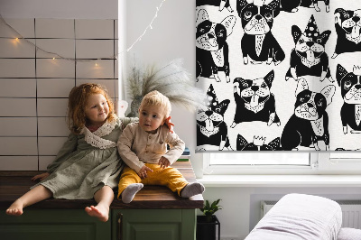 Rolgordijn verduisterend Getekende honden