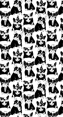 Rolgordijn verduisterend Getekende honden