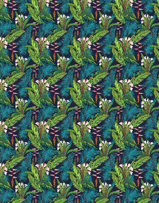 Rolgordijn verduisterend Exotische planten